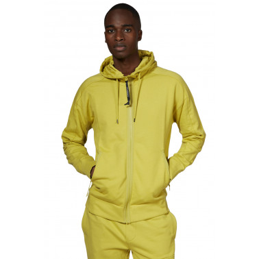 Sweatshirt zip à capuche Goggle golden palm yellow