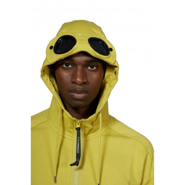 Sweatshirt zip à capuche Goggle golden palm yellow